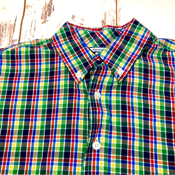 Hartstrings Button Down Shirt  Plaid Collared Long Sleeve Sz 12 - Picture 4 of 10